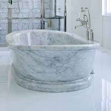 Receive a free stone resin material sample and bathtub template! Carrara Bathtub White Marble Bathtub