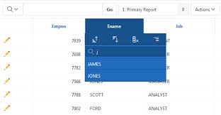 interactive reporting with oracle application express