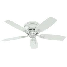 The hatherton provides the perfect fit for small rooms with lower ceilings, featuring a flush mount that hugs close to the ceiling. Hunter Sea Wind 48 Indoor Outdoor Flush Mount Ceiling Fan In White Lightsonline Com
