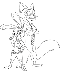 Get your zoo on with this nick wilde coloring page. Zootopia Coloring Pages Coloring Home