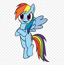 Rainbow dash is a pegasus with sky blue color, a rainbow colored mane and tail. Rainbow Dash My Little Pony Coloring Page Hd Png Download Vhv