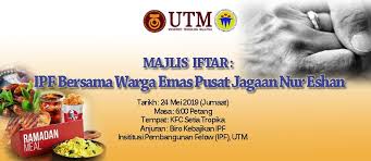 Pusat jagaan seri setia juga turut memberi kemudahan penjagaan harian kepada warga tua terutama bagi mereka yang tinggal keseorangan semasa ketiadaan ahli keluarga atau penjaga memberi kemudahan penjagaan harian. Majlis Iftar Ipf Bersama Warga Emas Pusat Jagaan Nur Eshan Institusi Pembangunan Felo Utm