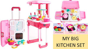 Best kid kitchen set (or play kitchen) is an excellent toy for a toddler, preschooler or older kid as it offers so many levels of play. My Big Kitchen Set Youtube