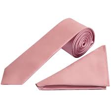 Dusty Pink Boys Tie And Handkerchief Set