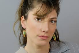 Glass Gold Earrings, Leaf Green Earrings, Unique Earring Design, Artisan  Gold Earrings, Upcycled Jewelry, Boho Glass Hoops, Gift for Her