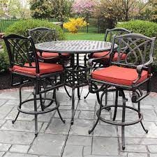 Buy products such as costway outdoor patio rattan wicker bar square table glass top yard garden furniture new at walmart and save. Grand Terrace Bar Height Bar Height Patio Set Bar Height Patio Furniture Patio Bar Set