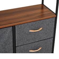 Shop entryway storage & coat racks at the container store. Homcom Industrial Storage Cabinet Coat Rack Bedroom Hall Tree Organiser With Long Coat Hanger 5 Drawers Storage Shelf Entryway Furniture Home Kitchen Malibukohsamui Com