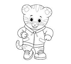 Here are images to print and color of characters well known by children, coming from the world of video games. Art Daniel Tiger Pbs Kids