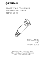 Pentair Globrite Color Led Shallow Water Pool Light 602055