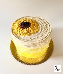 If you're look for a simple, easy flower to paint on your cake, sunflowers are the way to go! The Cake Madame On Twitter A Sunflower Lover After My Own Heart 3 Layered Belgian Chocolate And Cheesecake With Buttercream Frosting For Another Birthday Girl Today Sunflowercake Belgianchocolate Cheesecake Buttercreamfrosting Cakegasm Https