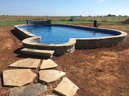 Semi Inground Pools Inspiration Galaxy Home Recreation L Okc Tulsa Broken Arrow In 2020 In Ground Pools Semi Inground Pools Diy In Ground Pool