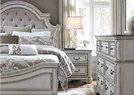 Decorate your white bedroom with style. Magnolia Manor Antique White Upholstered Panel Bedroom Set In 2021 White Bedroom Furniture Liberty Furniture Bedroom Furniture Sets