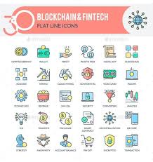 Blockchain Fintech Icons Fintech Blockchain Fintech Startups