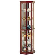 Many a dining room or kitchen has a china cabinet as its focal point. Coaster Curio Cabinets Solid Wood Cherry Glass Corner Curio Cabinet With 6 Shelves Furniture Superstore Rochester Mn Curio Cabinets