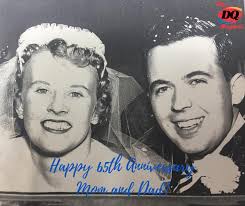 Happy 65th Anniversary to John and Edna Anderson! To two amazing hearts and  an equally beautiful couple. Mom and Dad, Nan and Pops and dear friends to  many! Not to mention the