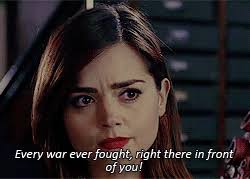 Doctor Who Meme Two quotes (2/2) : “Listen to me... Listen, I just... I  just want you to think. Do you know what thinking is ?...