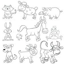 Domestic Animals Coloring Pages Highfiveholidays Com