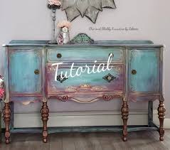 Furniture Painting Tutorial Sunset Inspired Boho Paint Finish Bermuda Blending Paint Finish Blending Clay Based Paint On Furniture Furniture Painting Tutorial Shabby Furniture Furniture Painting Techniques