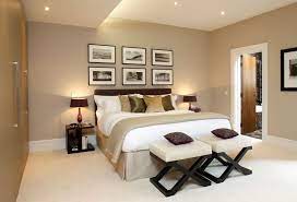Beautifully Designed Bedroom With En Suite Bathroom Cozy Master Bedroom Brown Master Bedroom Home Decor Bedroom