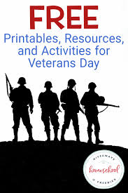 It's time to honor the brave men and women who've fought to protect our country. Free Printables Resources And Activities For Veterans Day Homeschool Giveaways