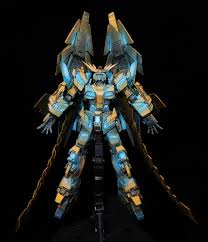 hguc ナラティブ版フェネクス アニメ塗りイラスト風 gundam model gundam gunpla custom