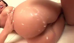 Curvaceous sluts getting their round juicy asses covered with cum in  compilation