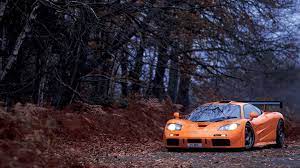 Orange Supercar Mclaren Mclaren F1 Trees Fall Supercars Car Sports Car Leaves Plants Orange Nature 1080p Wallpap Mclaren F1 Lm Mclaren F1 Super Cars