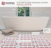 15 Sqft 120V Electric Radiant Floor Heating Mat – Includes Heating Mat, Programmable Thermostat, Thermostat Floor Sensor, Installation Monitor and ...