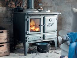 One cast iron door model. The Ironheart Multifuel Cooker Warms The Room Too