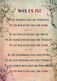 Es ist unsinn sagt die vernunft es ist was es ist sagt die liebe. Das Ist Unmoglich Sagt Die Angst Aflacversra