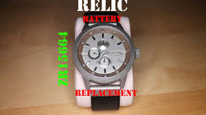 relic watch battery replacement zr15664