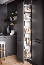 Die Matte Front Wirkt Durch Den Dunklen Graphit Ton Super Modern Und Bringt Eine Gewisse Gradlinigkeit In Dein Zuh Einbaukuche Moderne Kuche Kuchenumgestaltung