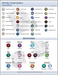 2009 Swarovski Color Charts Color Garnet Stone Meaning