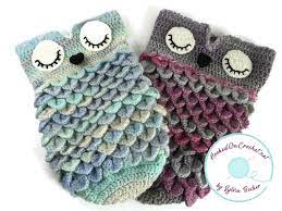 Crochet Sleepy Owl Baby Cocoon Newborn To 6 Months For Boy Girl