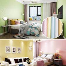 Add warmth and softness with textured wallcoverings. Wallpaper Self Adhesive Pvc Sticker Bedroom Living Room Dining Room Kitchen Wall Plain Design Shopee Philippines