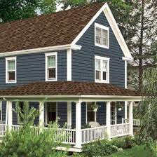 Slate blue house with brown roof. 55 Exterior Paint Colors House Brown Roof Home Decor Ideas House Paint Exterior Exterior House Colors Exterior Paint Colors For House