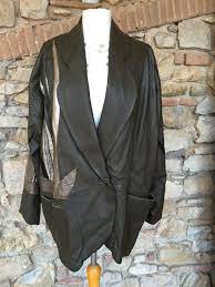 80 39 S Gorgeous Genuine Leather Jacket Hollywood Regency Leather Jacket Eighties Dark Green Le Genuine Leather Jackets Leather Jacket Green Leather