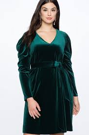 Plus Size Green Velvet Dresses Green Velvet Dresses In Plus Sizes Cocktail Dresses With Sleeves Plus Size Dresses Sleeved Velvet Dress