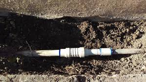 Already have to ditch dug from where old water line ended to just under the home where hot water heater is. Water Line To House Pipe Repair