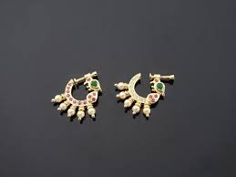 Left Side Nose Ring Nose Pin No Nose Piercing Required Bridal Indian Jewelry South Indian Nose Pin Nose Hoop In 2021 Nose Ring Jewelry Nose Piercing