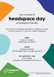 Headspace national youth mental health foundation is funded by the australian government of health. Headspace Day 2019