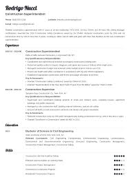 Construction Superintendent Resume Example Template Valera Resume Examples Job Resume Examples Virtual Assistant