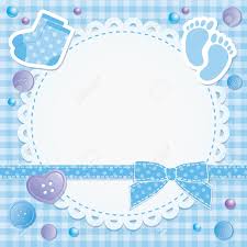 Baby Frame With Blue Bow And Stickers Royalty Free Cliparts Vectors And Stock Illustration Image 13370081