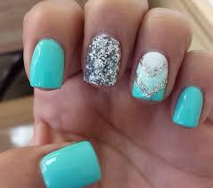 Pin By Alyssa Rico On Pretty Pedi Turquoise Nails Aqua Nails Silver Nail Designs
