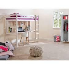 Pour assurer au maximum la sécurité de votre enfant, l'âge pour un lit mezzanine est de 6 ans.comme pour tous les lits dont le sommier est surélevés de plus de 80 cm, il faut attendre que votre bambin ait un sens de l'équilibre et des capacités motrices suffisantes pour monter et descendre facilement l'échelle de son lit pour enfant. Flexa Lit Mezzanine Basic Hit H180 Lit Enfant Rue Du Commerce