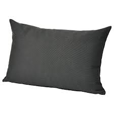 Hallo Back Cushion Outdoor Black 24x17 Ikea