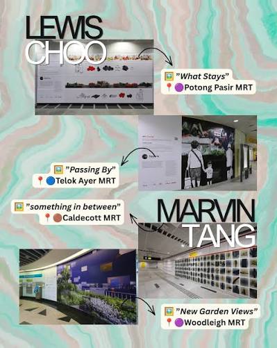 🖼️🚇 #ICYMI: 22 MRT stations have been transformed into art galleries with “Along the Way”, a series of large-scale artworks by 11 local artists! Inspired by the everyday experience of commuting, eac