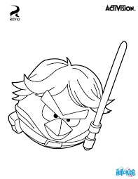 Red Bird Luke Skywalker Cute Coloring Page About Angry Birds And Star Wars More Coloring Sh Bird Coloring Pages Space Coloring Pages Coloring Pages For Boys