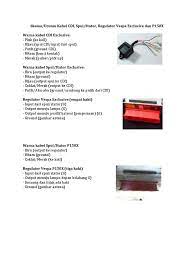 Jual kabel body vespa excel accu kualitas bagus jakarta barat. Skema Pdf