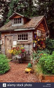 Maybe you would like to learn more about one of these? Rustic Garden Shed Stock Photo 175486760 Alamy Rustic Gardens Shed Tiny House Rustic House